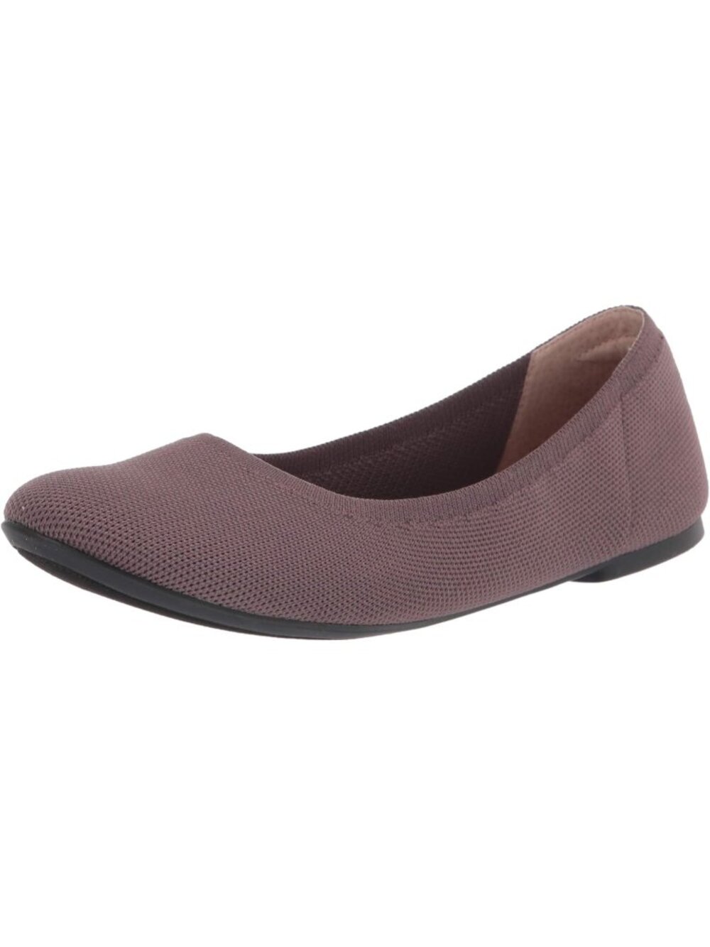 Women's Purple Faux Leather Synthetic Comfortable Slip-On Ballet Flat Shoes